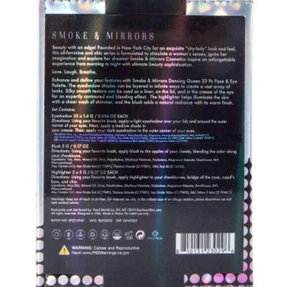 NEW Smoke & Mirrors 23pc Dancing Queen Face & Eye Palette "Disco Beauty Book" - Picture 3 of 3